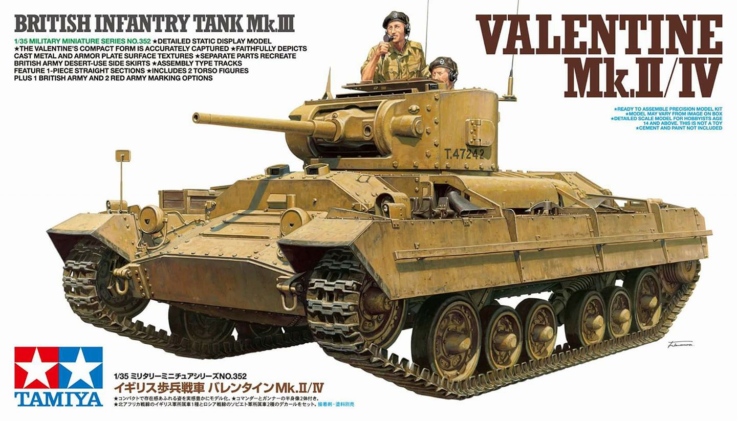 British Mk III Valentine Mk II/IV Infantry Tank