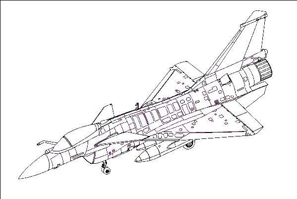 Trumpeter 1/48 PLAAF J10B Vigorous Dragon Fighter (New Variant)