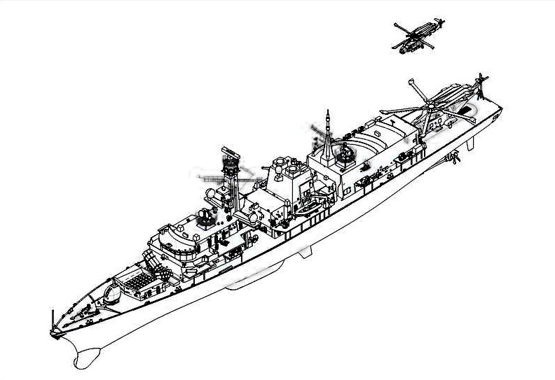 Trumpeter 1/350 HMS Kent F78 Type 23 British Frigate (New Tool)