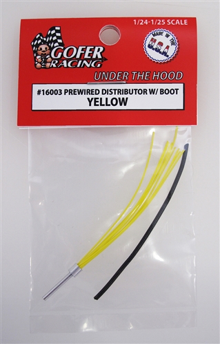 Gofer Racing 1/24-1/25 Yellow Prewired Distributor