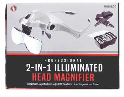 Professional 2-in-1 Illuminated Headband Magnifier