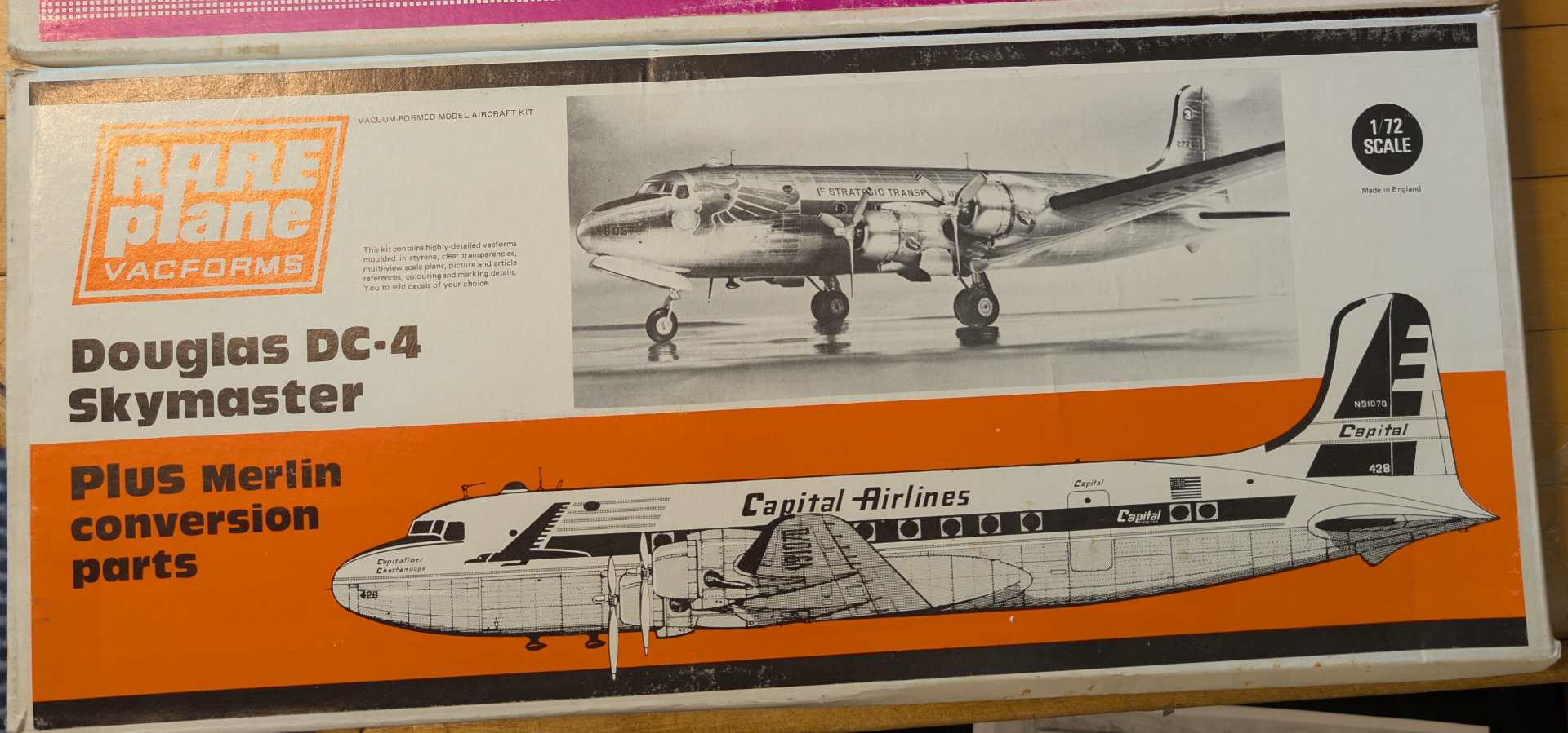 Rare Plane Vacuforms 1/72 Douglas DC-4 Skymaster