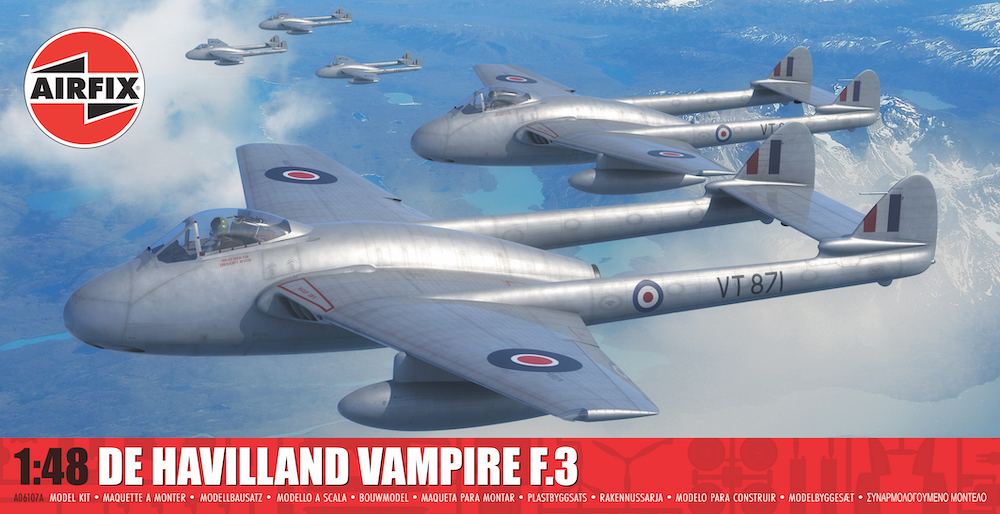 Airfix 1/48 DE HAVILLAND VAMPIRE F.3