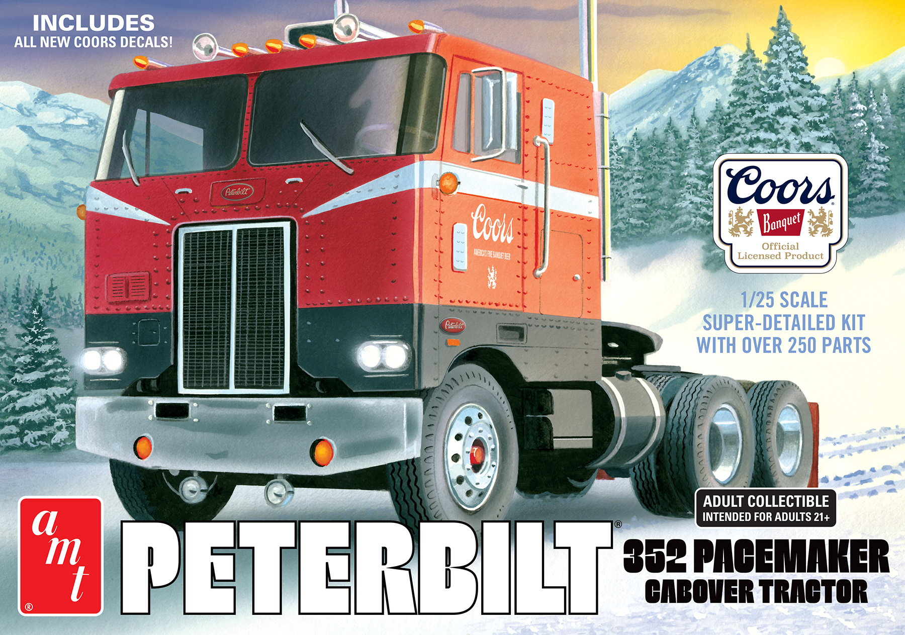 Coors Beer Peterbilt 352 Pacemaker Cabover Tractor Cab