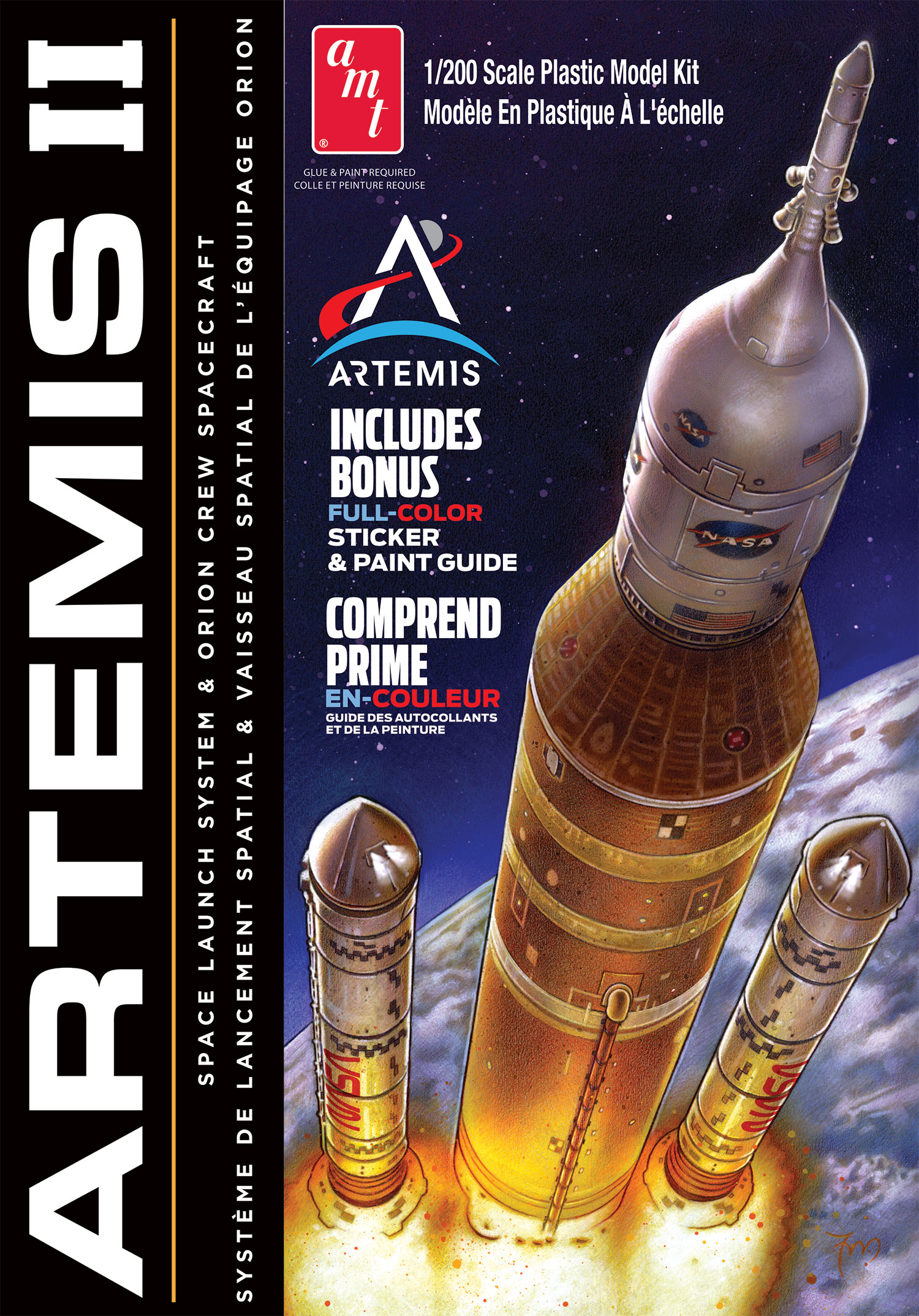 1/200 NASA Artemis II w/Sticker Rocket