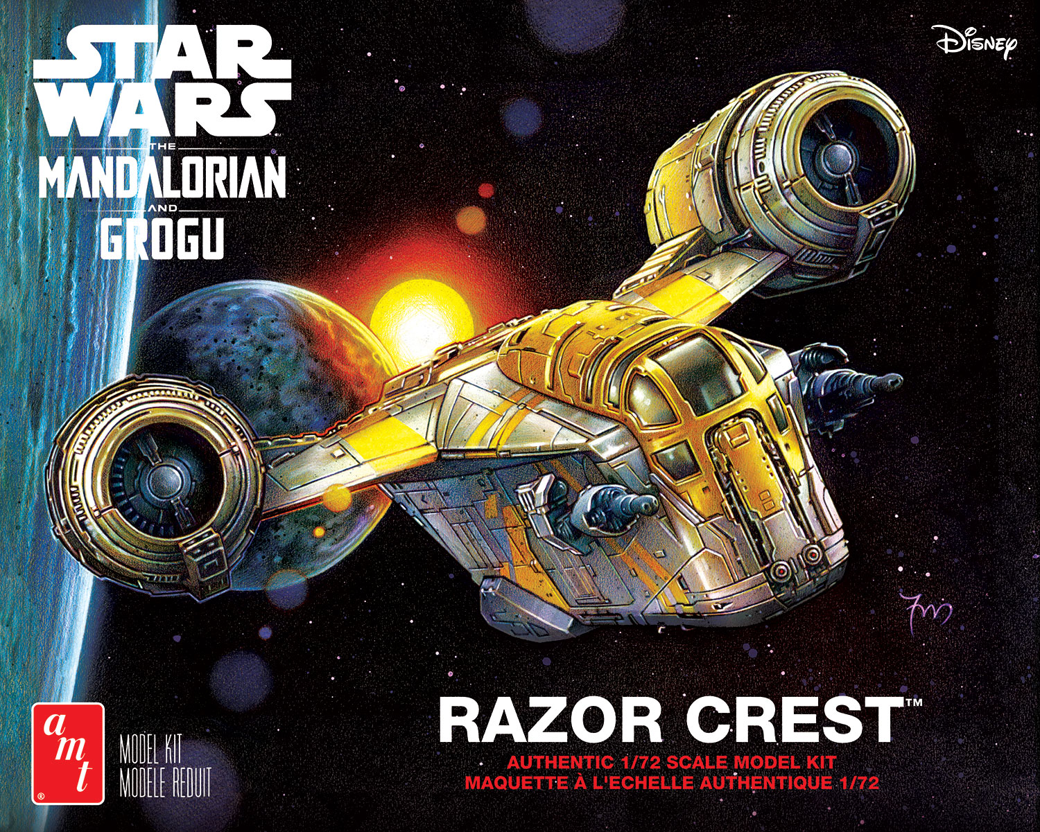 AMT 1/72 STAR WARS: THE MANALORIAN & GROGU RAZOR CREST
