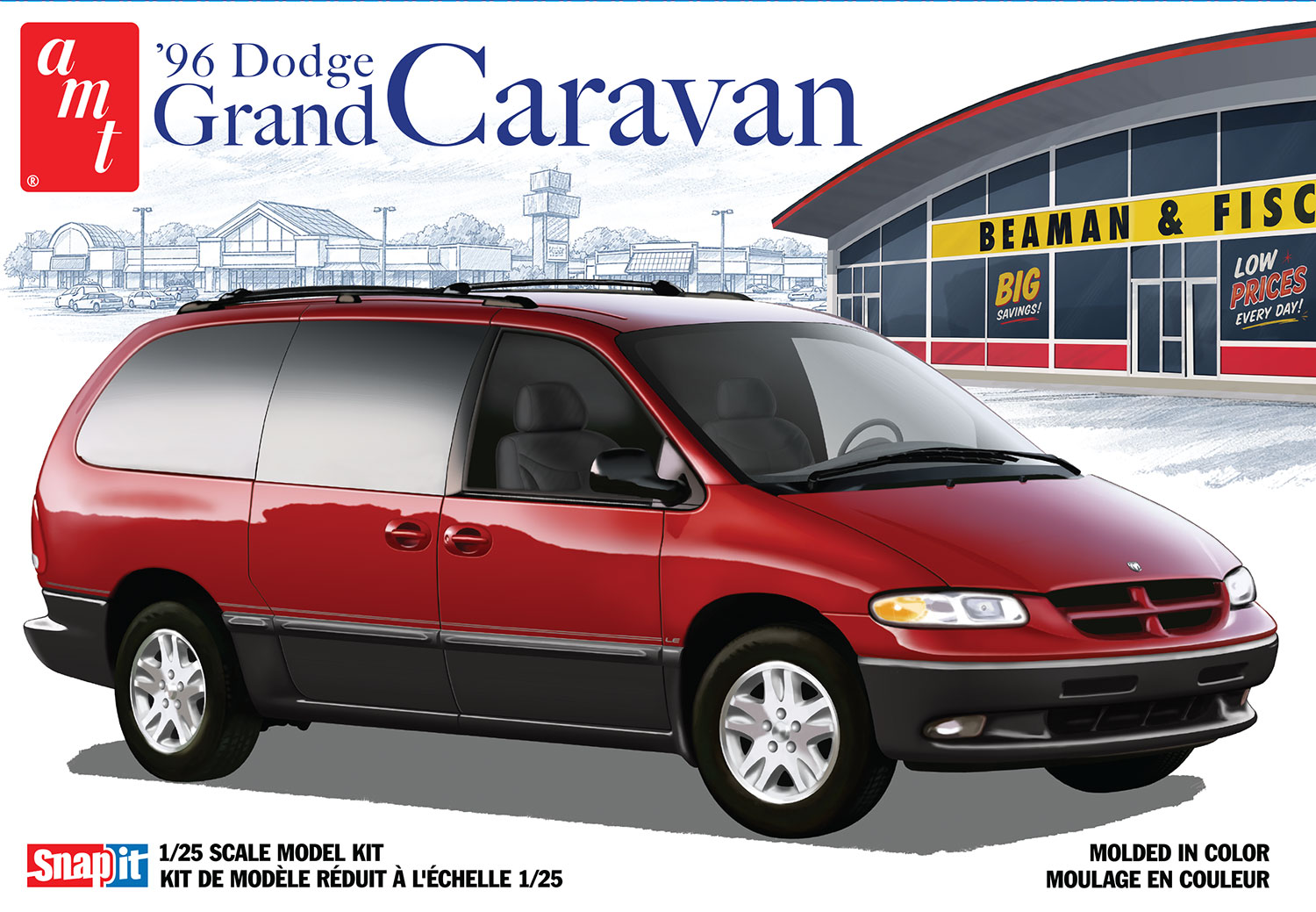 AMT 1/25 1996 DODGE GRAND CARAVAN SNAP