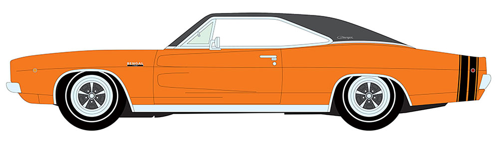 AMM 1/18 1968 DODGE CHARGER R/T MCACN FLEET ORANGE