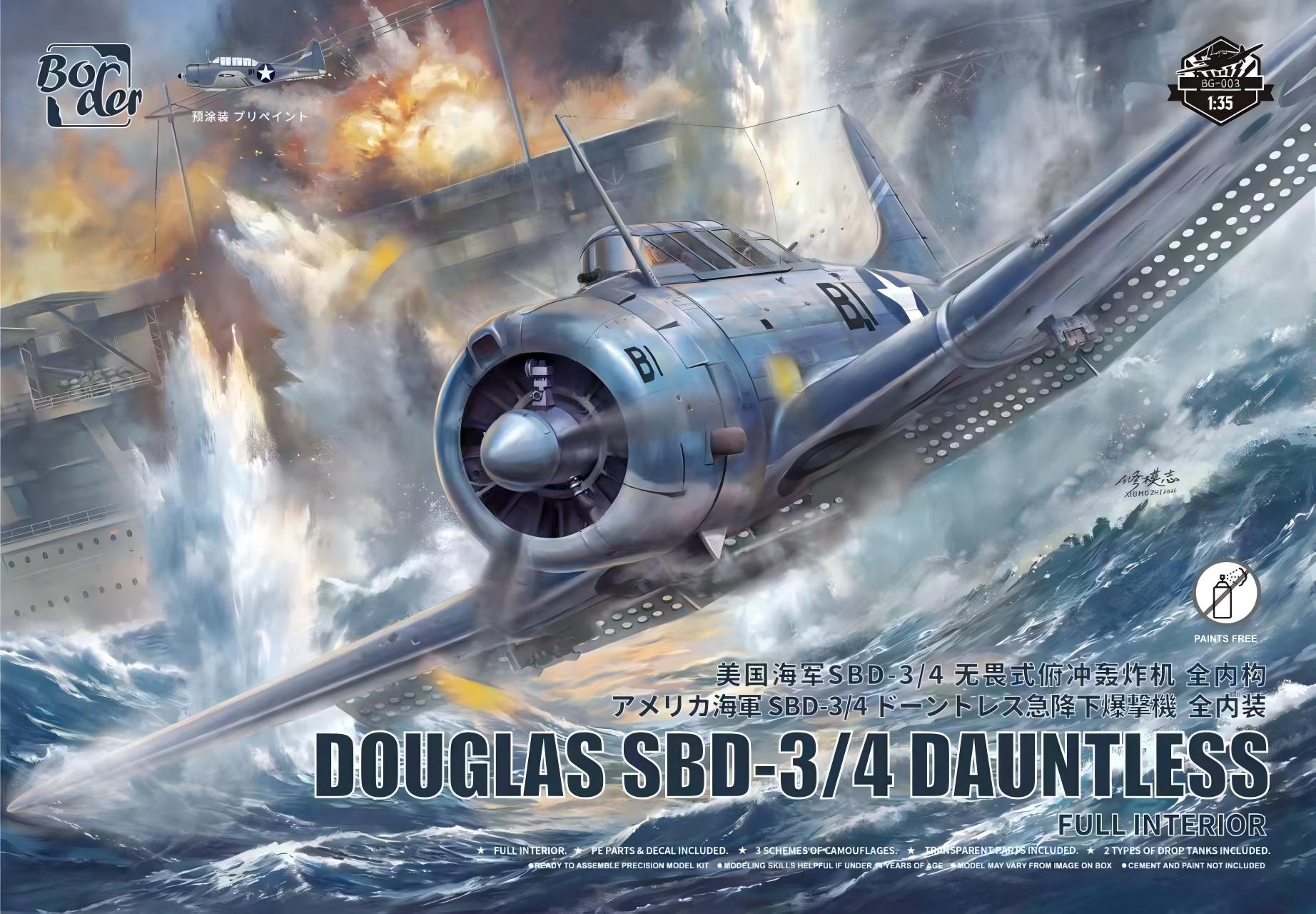 Border 1/35 Douglas SBD-3/4 Dauntless Pre-Coloured