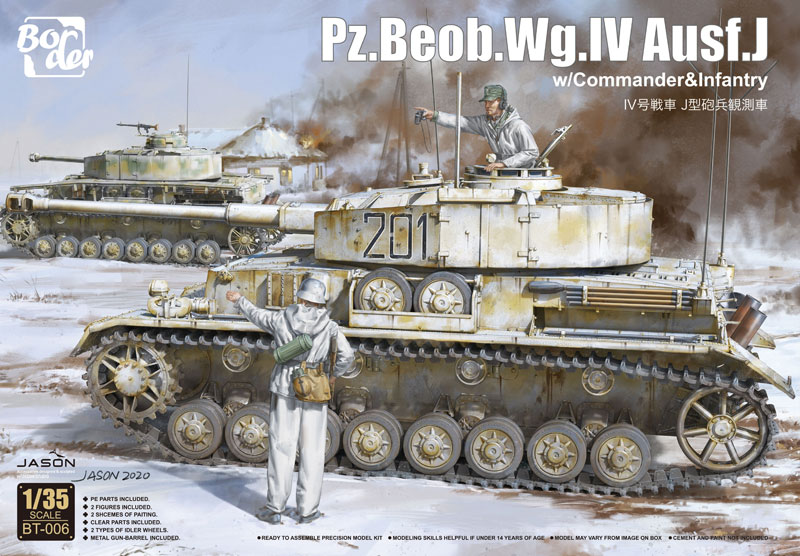 Pz.Beob.Wg.IV.Ausf J w/Commander & Infantry