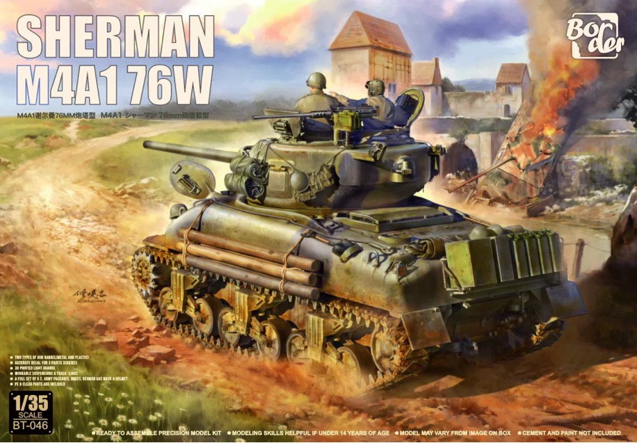 Border Model 1/35 Sherman M4A1 76W