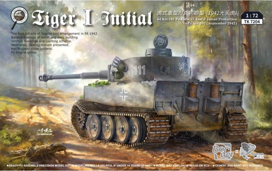Border Model 1/72 Tiger I Initial Production