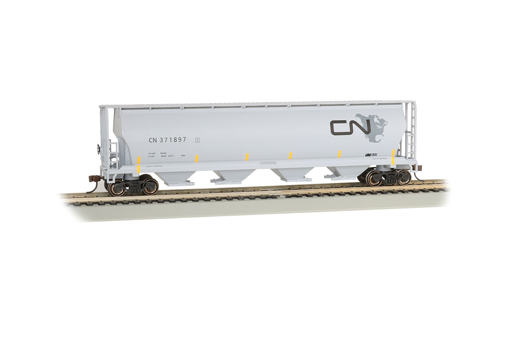 CN - North American Logo - 4 Bay Cylindrical Grain Hopper