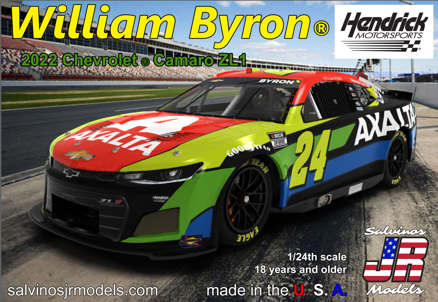 William Byron 2022 NASCAR Next Gen Chevrolet Camar