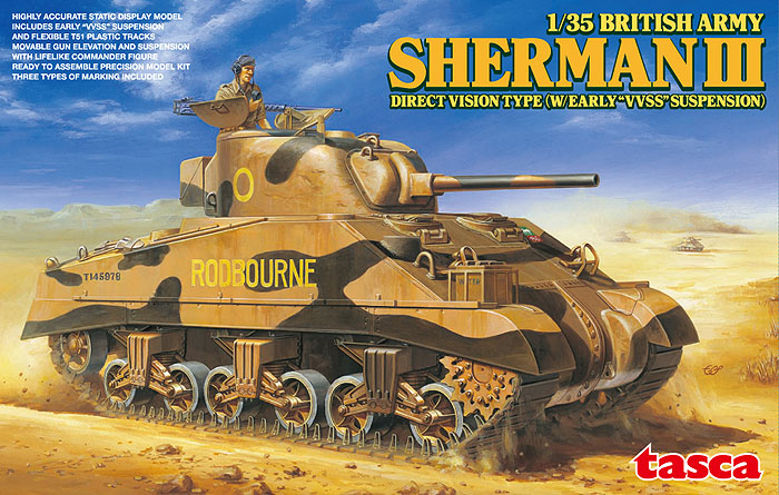 British Army Sherman III Direct Vision Type (w/Early`VVSS`)