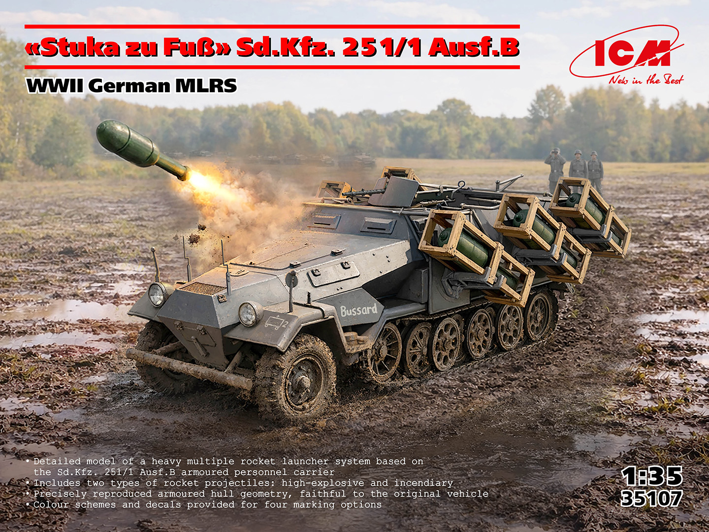 ICM 1/35 "Stuka zu Fuß" Sd.Kfz. 251/1 Ausf.B