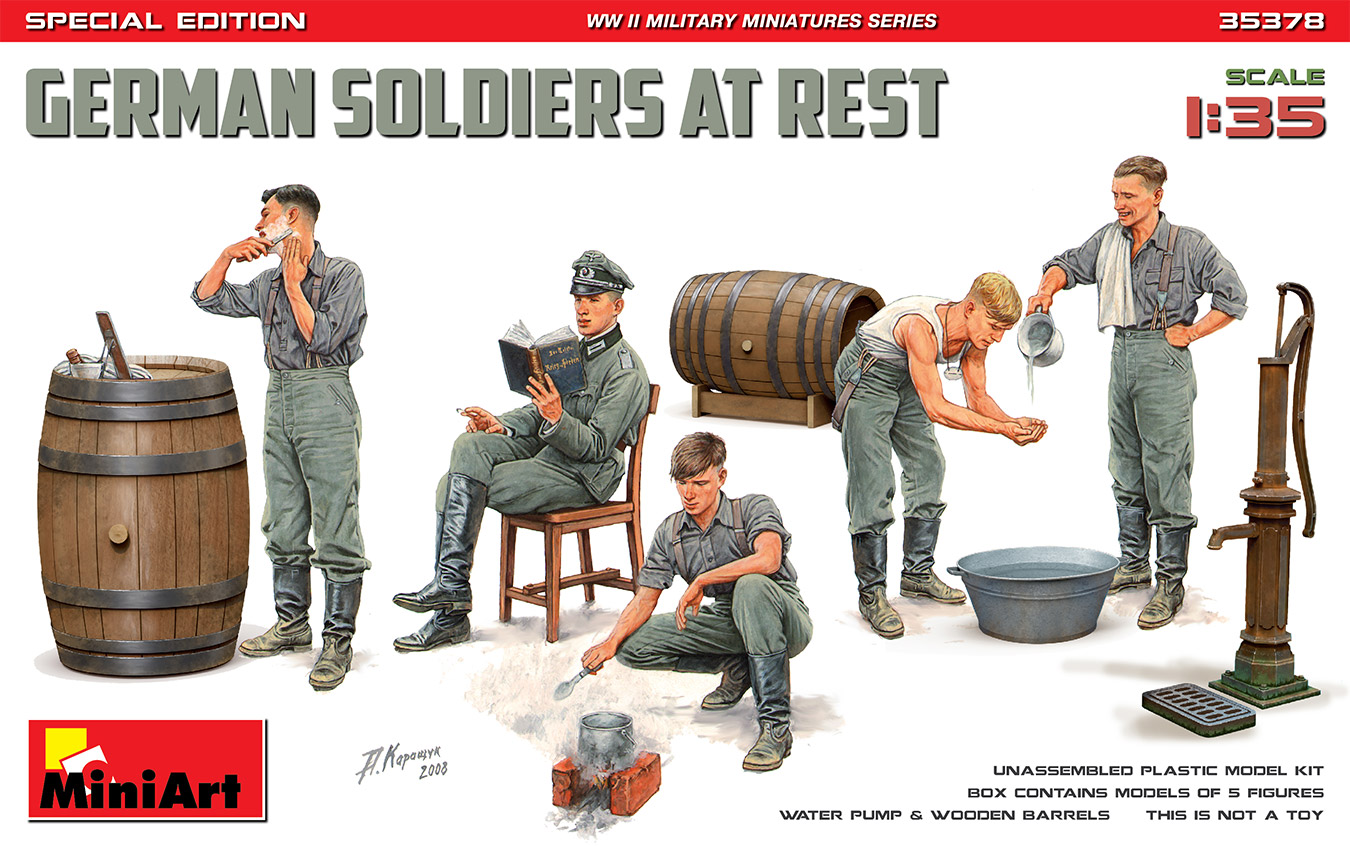 German Soldiers At Rest. Special Edition