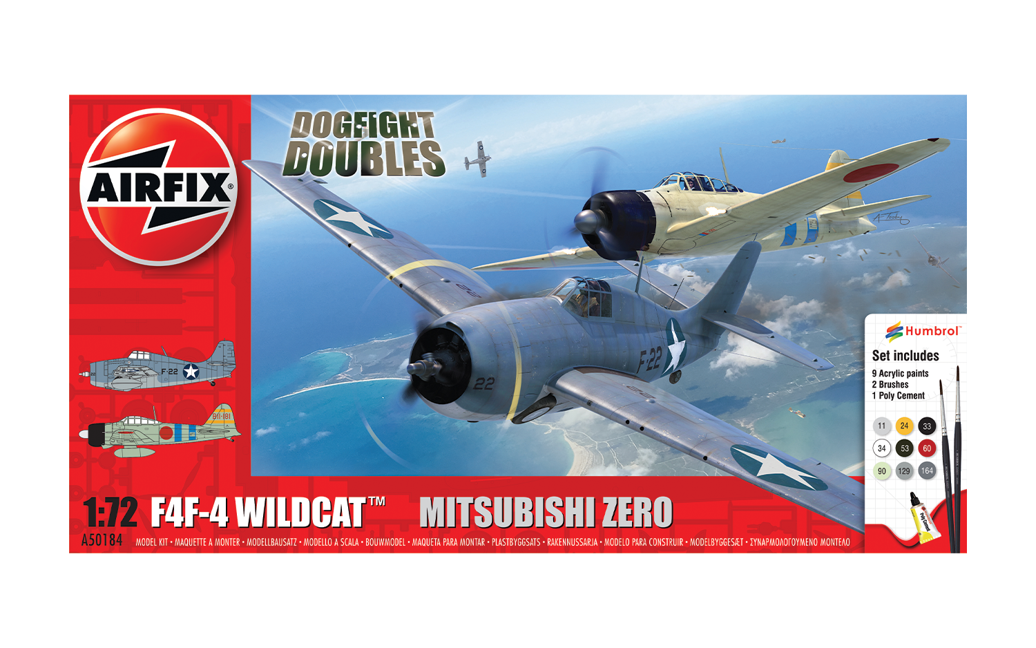 F4F4 Wildcat & Mitsubishi Zero Dogfight Doubles Gift Set