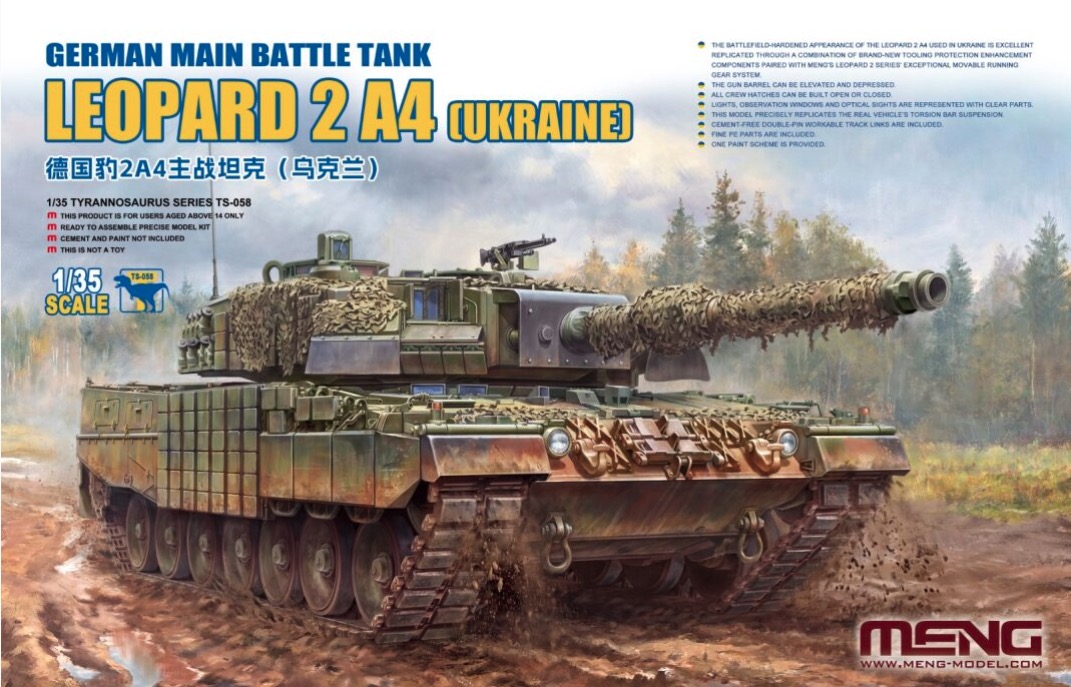 Meng 1/35 LEOPARD 2A4 (UKRAINE)