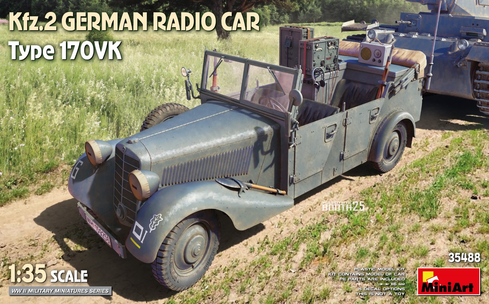 Miniart 1/35 Kfz.2 German Radio Car Type 170VK