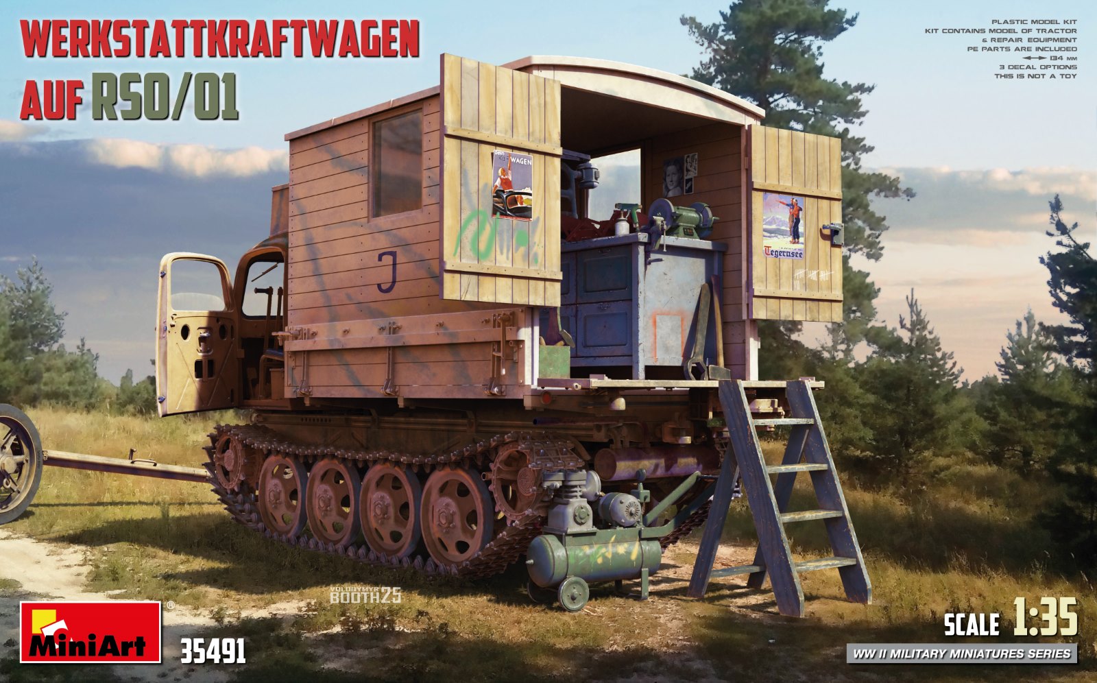Miniart 1/35 Werkstatt kraftwagen Auf RSO/01