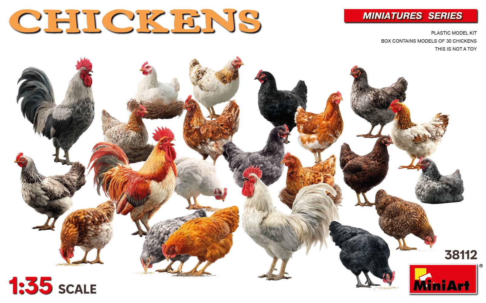 Miniart 1/35 Chickens