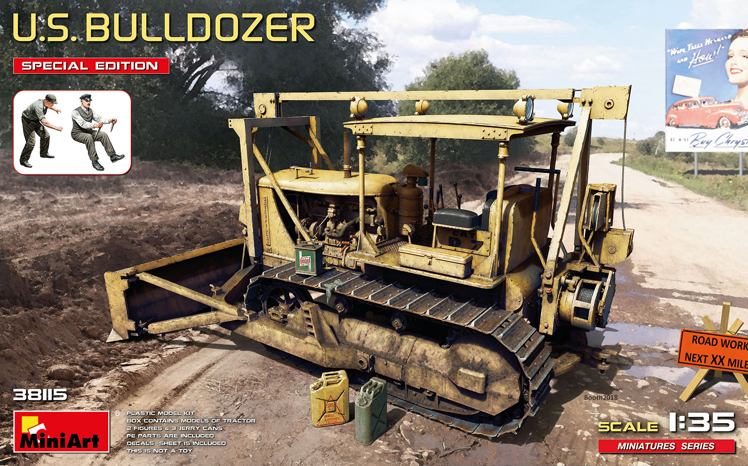 Miniart 1/35 US Bulldozer Special Edition
