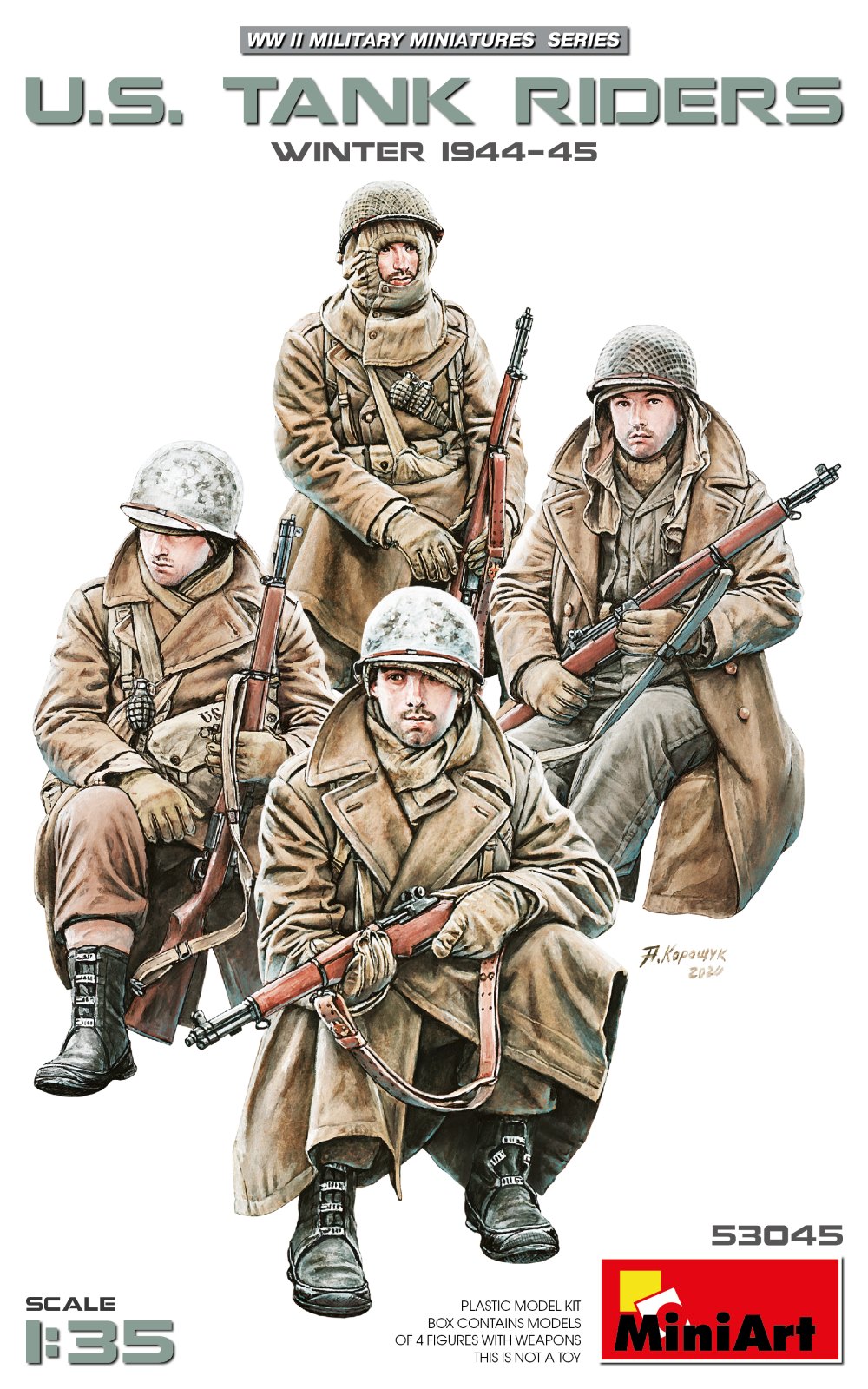 U.S. TANK RIDERS. WINTER 1944-45 U.S. TANK RIDERS. WINTER 1944-45