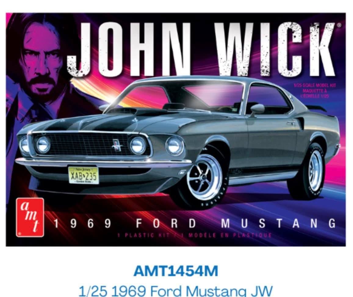 AMT 1/25 1969 FORD MUSTANG MACH I JOHN WICK