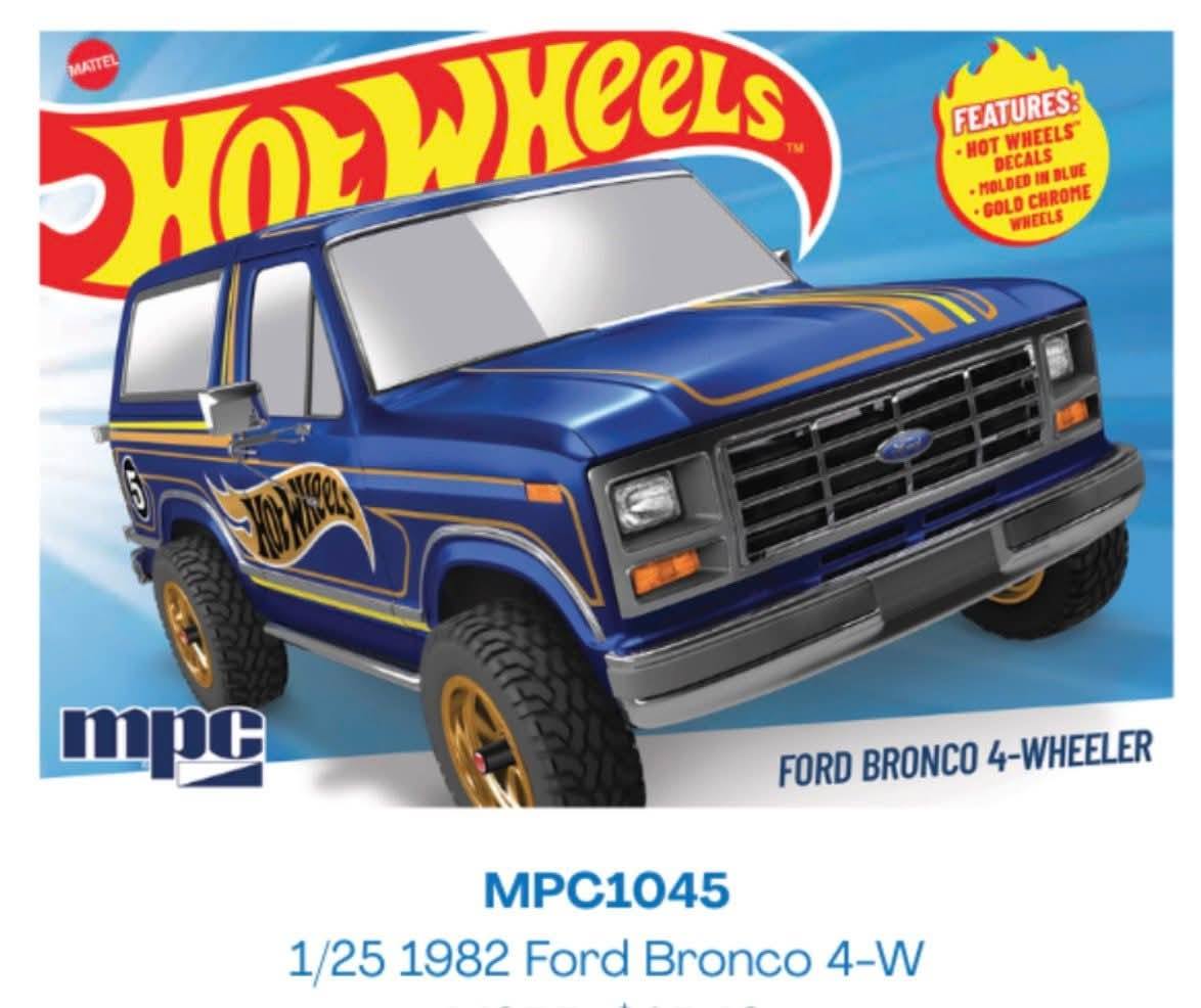 MPC 1/25 1982 FORD BRONCO 4-WHEELER HOT WHEELS