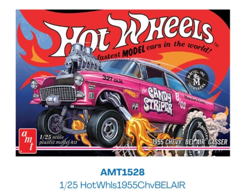 AMT 1/25 HOT WHEELS 1955 CHEVY BEL AIR SEDAN GASSER