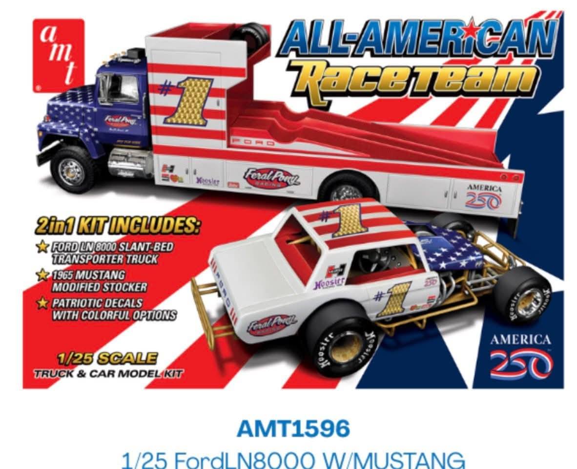 AMT 1/25 FORD LN 8000 & 1965 MUSTANG MODIFIED
