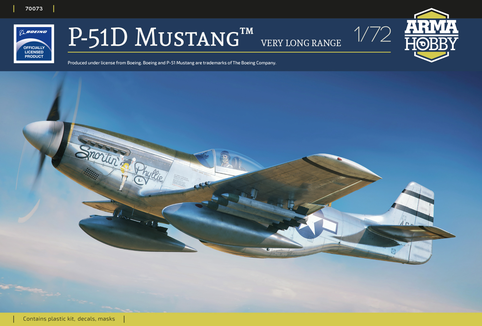 Arma Hobby 1/72 P-51D Mustang , Very Long Range