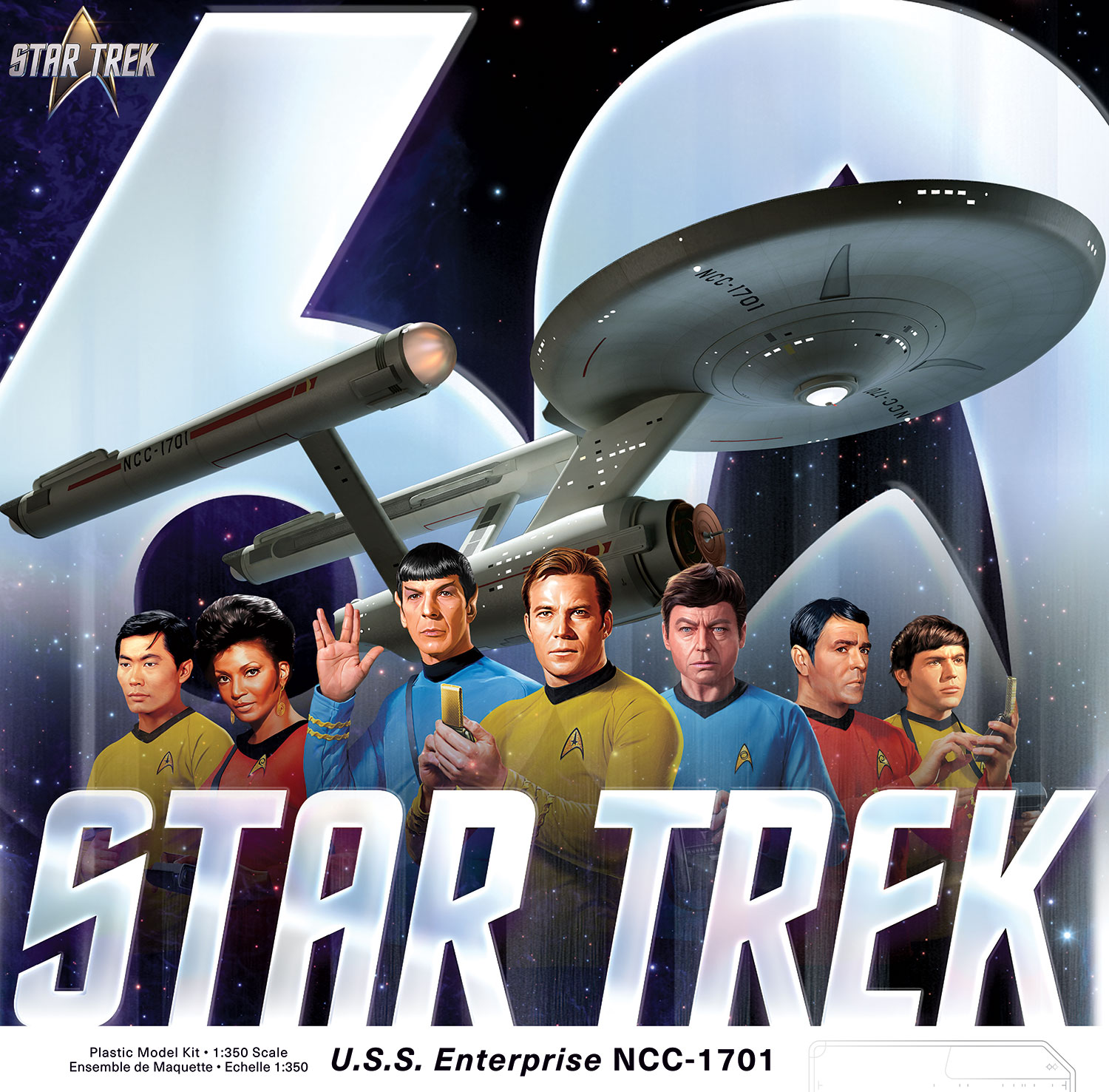 PLL 1/350 USS ENTERPRISE 60TH ANN. EDITION STAR TREK: TOS