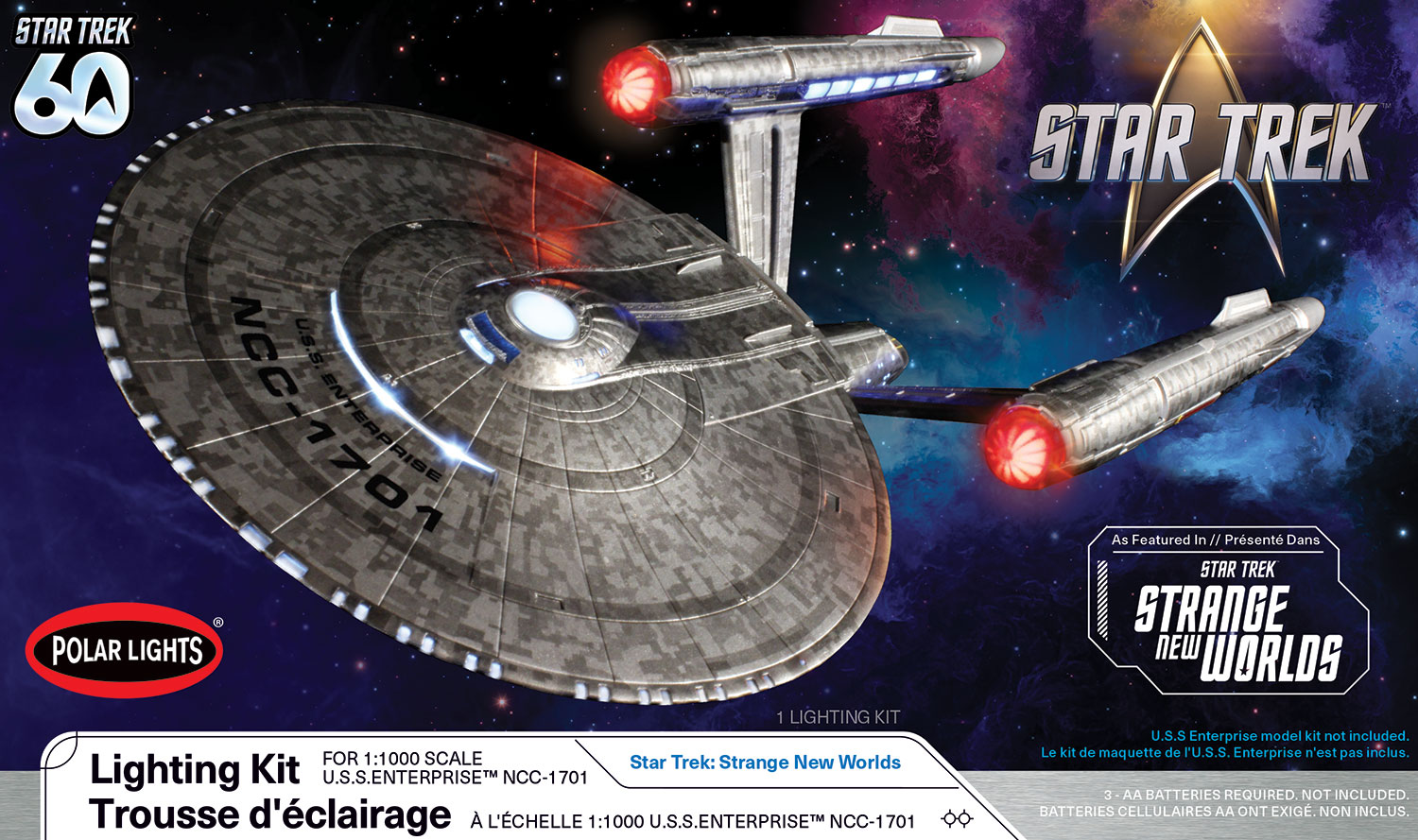 PLL 1/1000 STAR TREK STRANGE NEW WORLDS USS ENTERPRISE LIGHT KIT