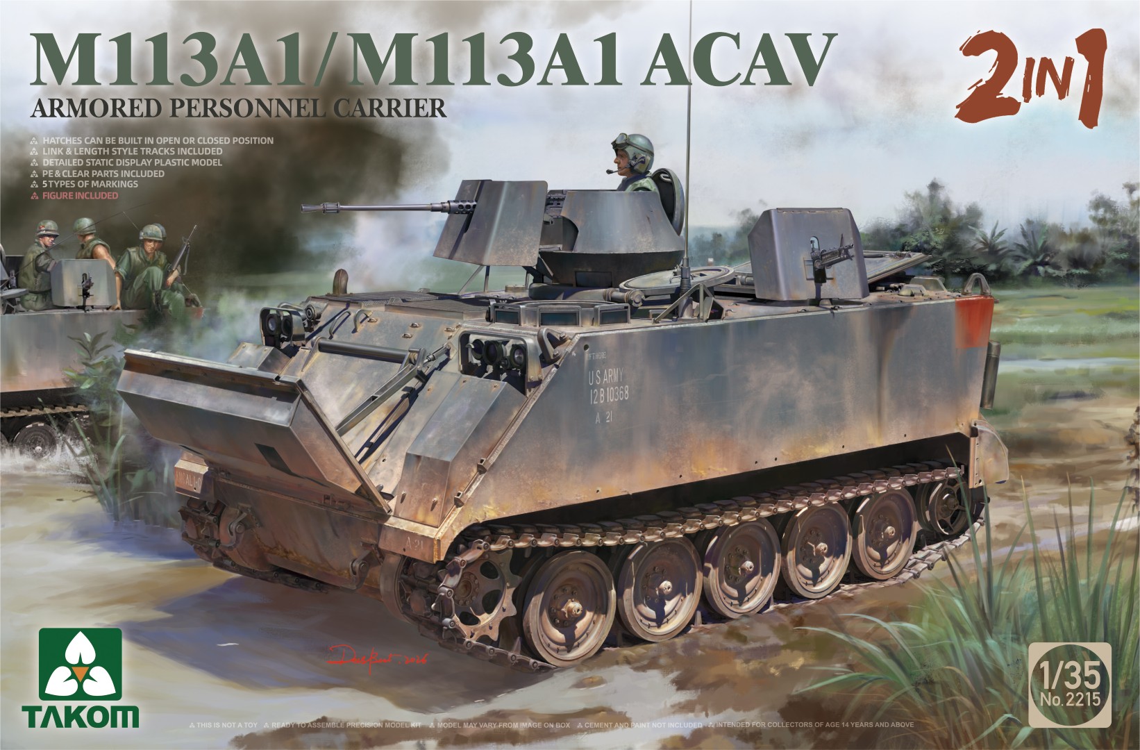 Takom 1/35 M113A1/M113A1 ACAV Armored Personnel Carrier 2N1