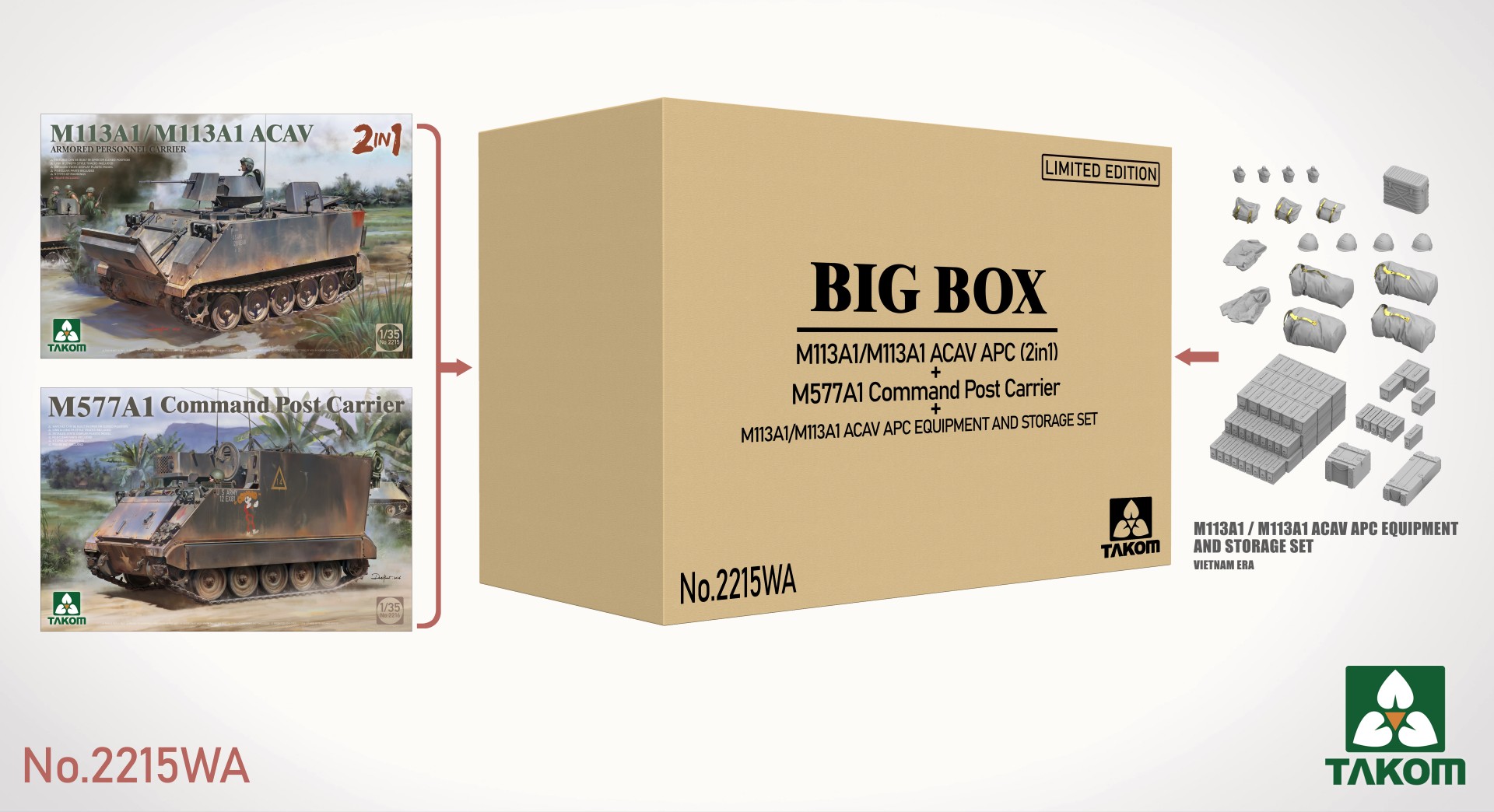 Takom 1/35 M113/M577 `Big Box` Set A