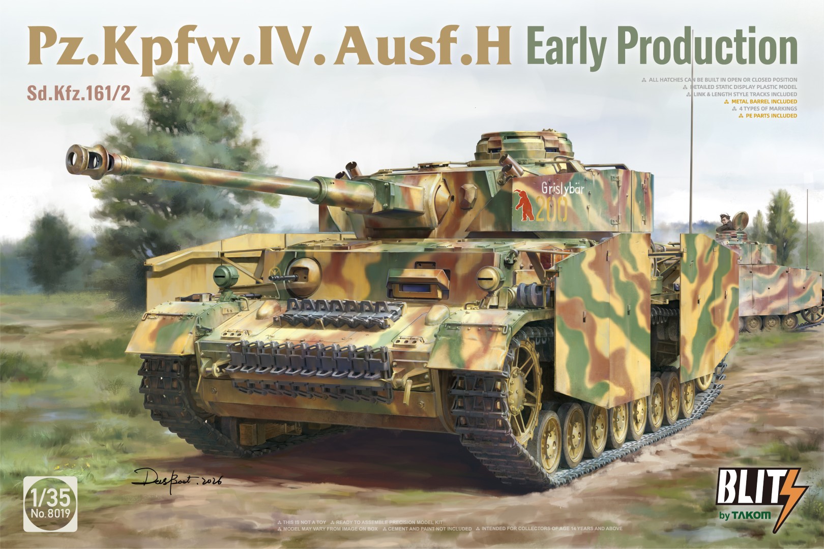 Takom 1/35 Pz.Kpfw.IV Ausf.H Early Prod. Sd.Kfz.161/2