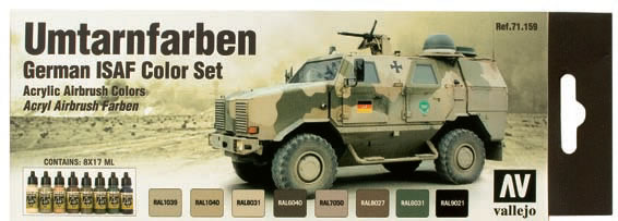 German ISAF Model Air Paint Set