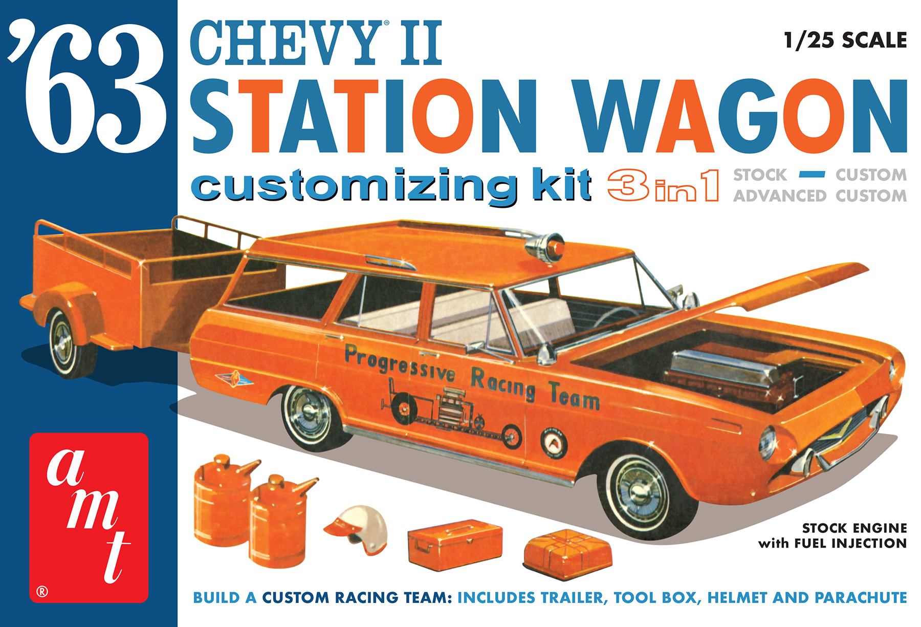 1963 Chevy II Customizing Station Wagon (3 in 1) w/Trailer