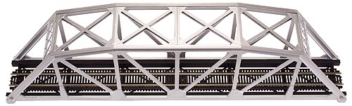 HO Code 100 18" Silver Through Truss Bridge Kit