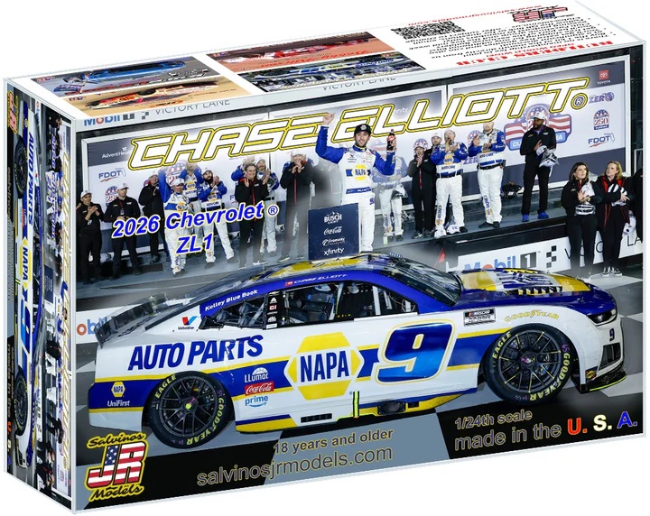 Salvinos 1/24 Chase Elliott 2026 Chevrolet Daytona Duel Win