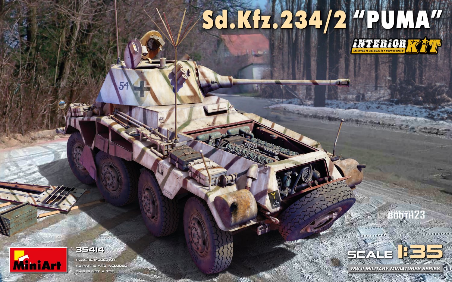 Miniart 1/35 Sd.Kfz. 234/2 PUMA. INTERIOR KIT