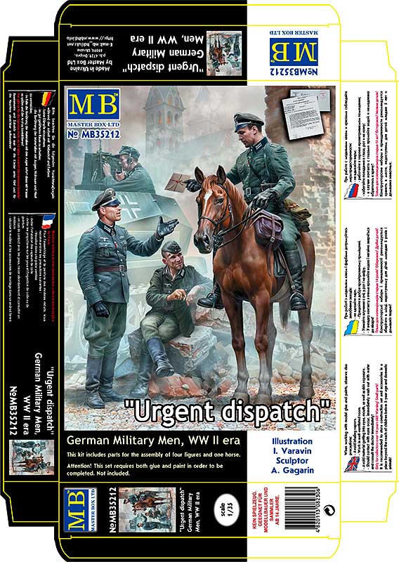 Urgent Dispatch. German Military Men, WW II era