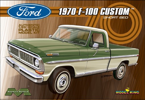 1970 Ford F100 Custom Cab 2-Wheel Drive Pickup Truck w/Short Bed