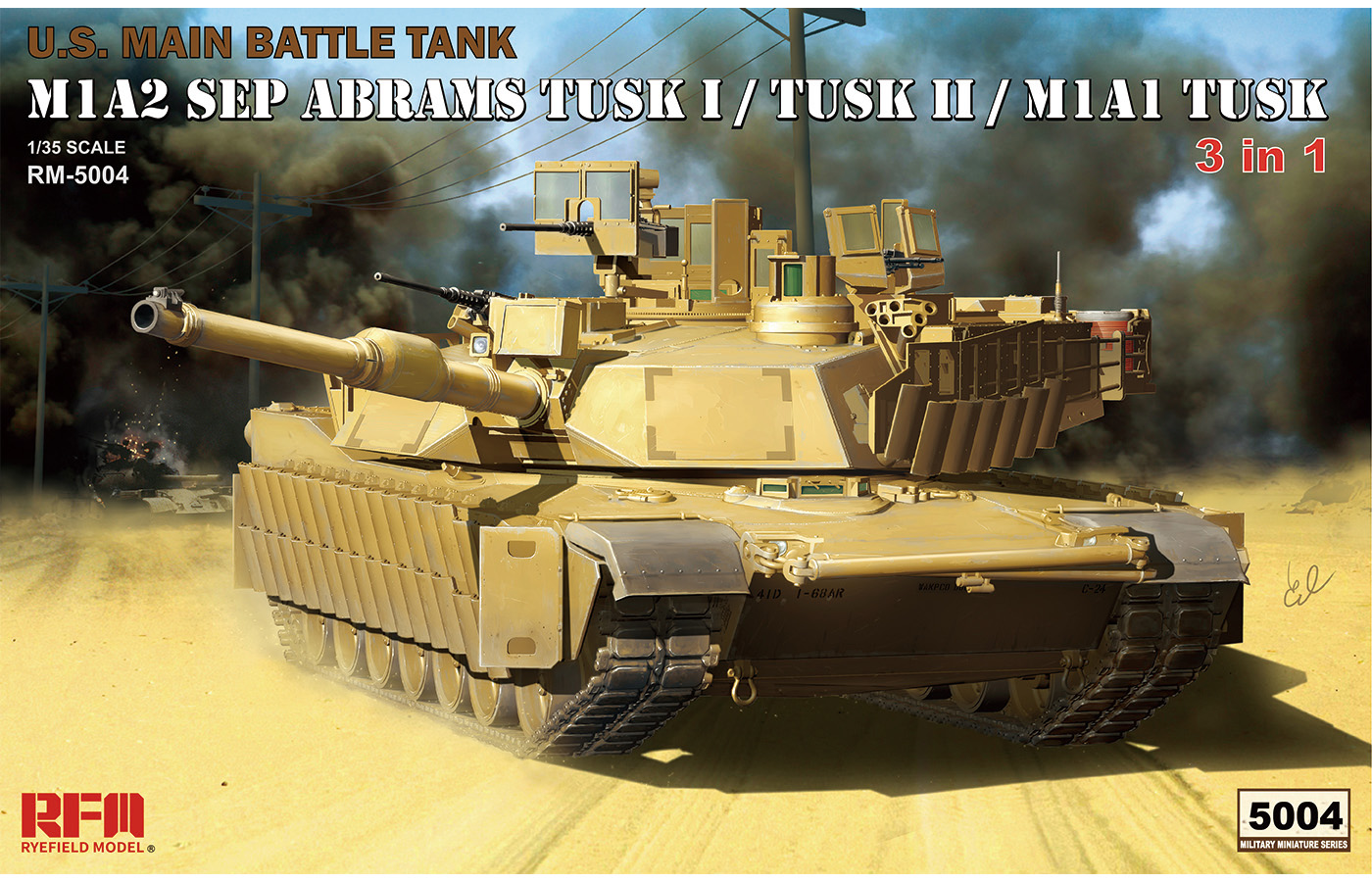 M1A2 SEP Abrams TUSK I / TUSK II / M1A1 TUSK (3 in 1)