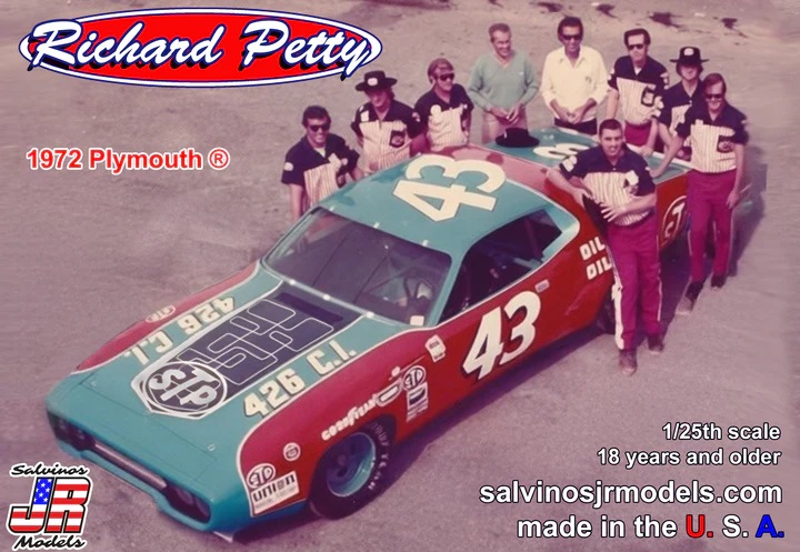 Salvinos 1/24 Richard Petty 1972 Plymouth Pocono