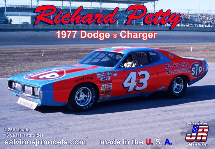 Richard Petty #43 1977 Dodge Charger Race Car