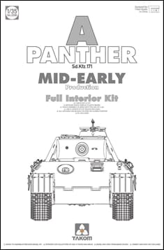 Sd.Kfz.171 Panther A Mid-Early Production (Full Interior Kit)