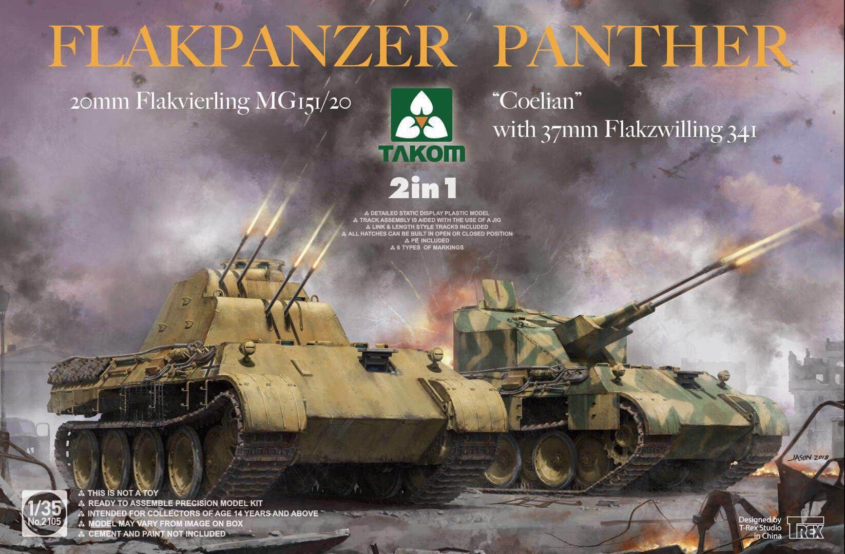 Flakpanzer Panther 'Coelian' with 37mm Flakzwilling 341 / 20mm F